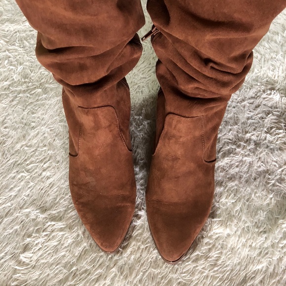 Forever 21 Faux Suede Thigh High Boots - Picture 12 of 14